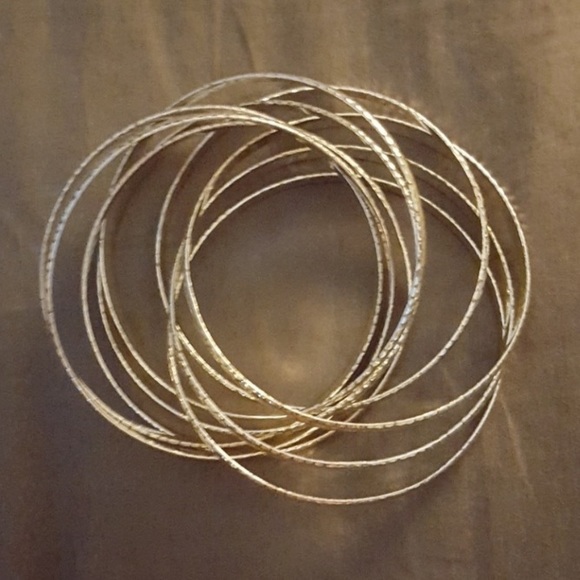 9 Silver Bracelets-connected. - Picture 2 of 2